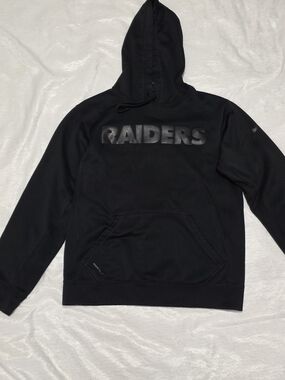 Nike Black Raiders Pullover Hoodie - Men's